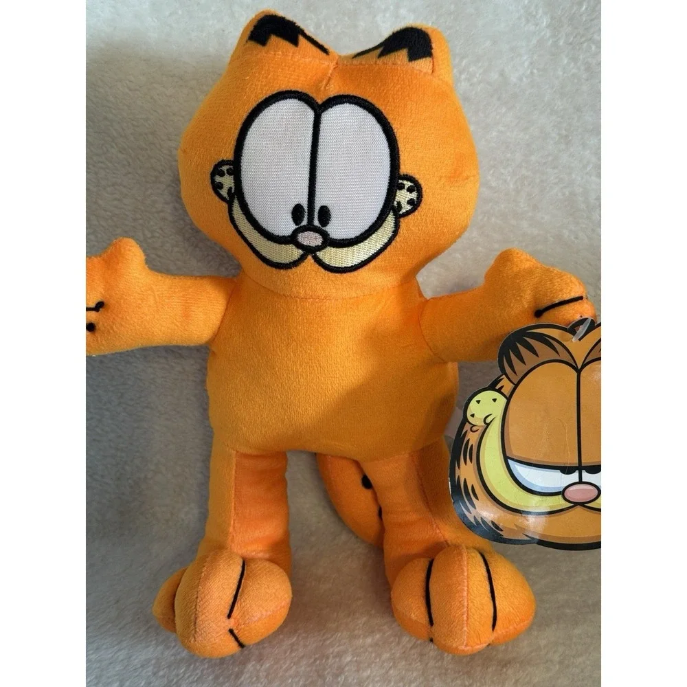 Toy Factory Garfield Orange Neon Plush Stuffed Animal Toy 9